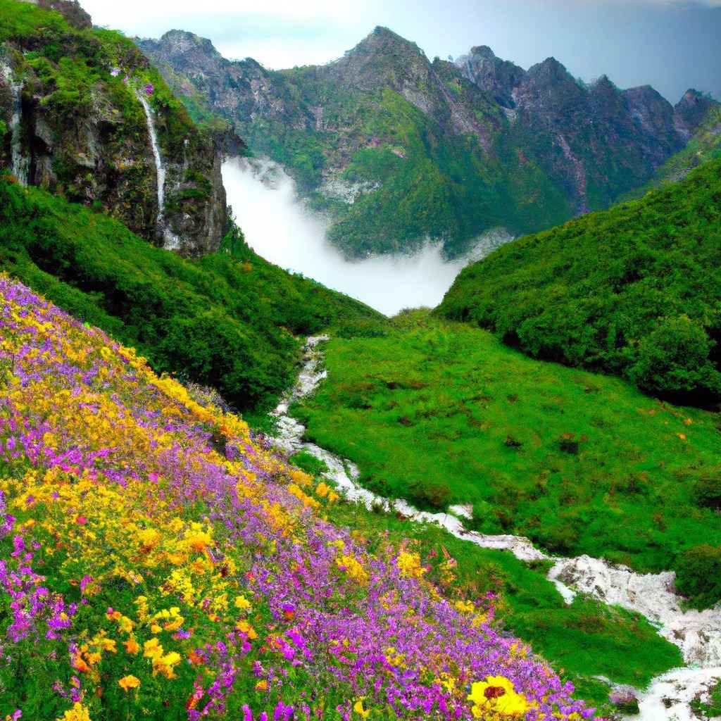 फूलों की घाटी का रहस्य और घूमने की जानकारी 2023: Valley Of Flowers Uttarakhand History In Hindi Valley of Flowers Photos \ Valley of Flowers Images